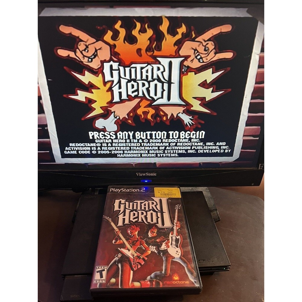 Guitar Hero II (PS2 Sony PlayStation 2, 2006) Complete w/ Manual Tested